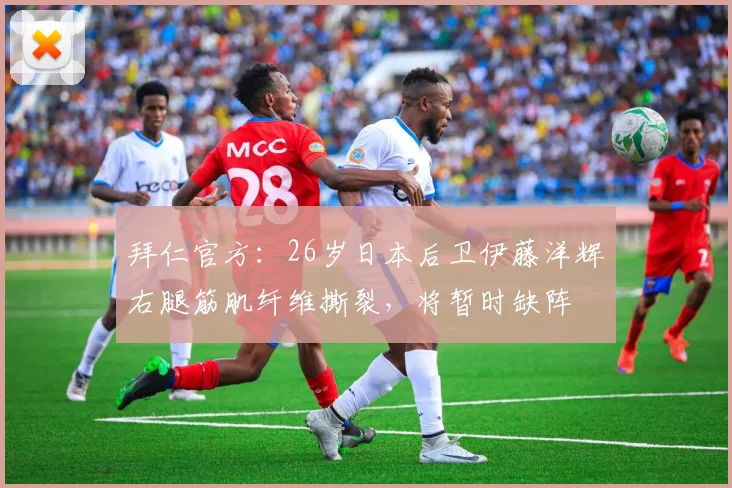 拜仁官方：26岁日本后卫伊藤洋辉右腿筋肌纤维撕裂，将暂时缺阵
